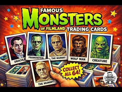 Famous Monsters of Filmland — Trading Cards — 64 Card Set — Early 1960s