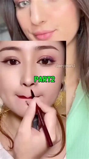 How to make the lip line pretty PART2 💋 #virallllllllllllll