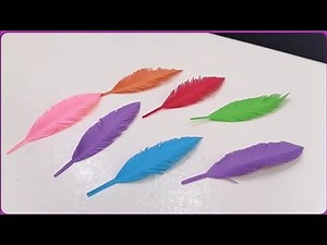 Diy Paper Feather | How To Make Paper Feather | paper craft
