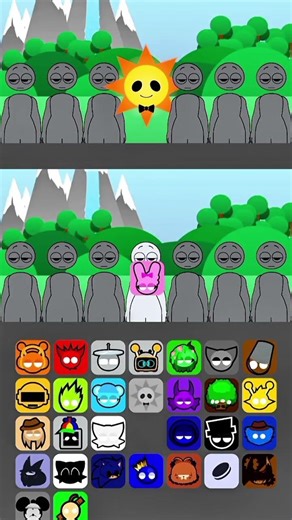 Mr.Sun ☀️ Or Pinky 💕 Retake Human 🕵🏻🎮🔥 #duomix #incrediboxsprunki #oc #shorts #funny #fyp #sprunki