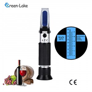 [Hot Item] Handheld 0-25%Vol Wine Alcohol 0-40% Brix Meter Refractometer