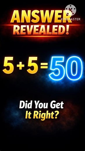 Most People Got It Wrong 😳 5+5 Answer!