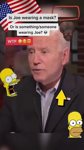 😳👽 #disguise #mask #usa #uk #theyrehere #alien #suspicious #wtf #viral #coverup #wakeup #government #earth #conspiracy #doyoubelieve #joe #simpsons #truth #woke #anotherplanet #help #elite #leaders