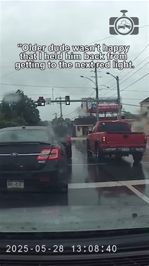 243K views · 1.3K reactions | "Older dude wasn't happy that I held him back from getting to the next red light. Dude drove up over the sidewalk to pass me on the right. | Dashcam Lessons | Facebook