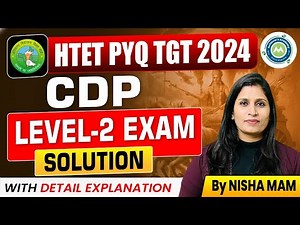 Htet 2024 paper analysis Tgt level-2 Cdp section || by nisha Sharma Achievers Academy ||