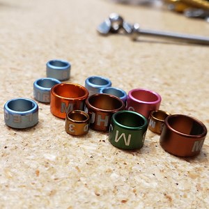 25 Closed Bird Leg Bands - Aluminum - Custom Laser Engraved in USA - Etsy