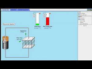 Physics Tutorial Video (PHET Capacitors)