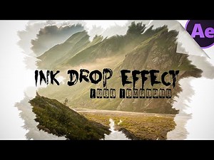 Ink Splatter Reveal (Ink Drop) - No Plugin Required - After Effects Tutorial