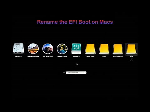 How to rename "EFI Boot" to "Windows" on the Mac