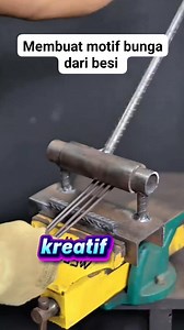 Membuat motif bunga dari besi #reels #viral #trending #kreatif #Tesla #photography #fotografia #diy #DIYproject #tips #repair #usa #foryou | Bela Raisyah