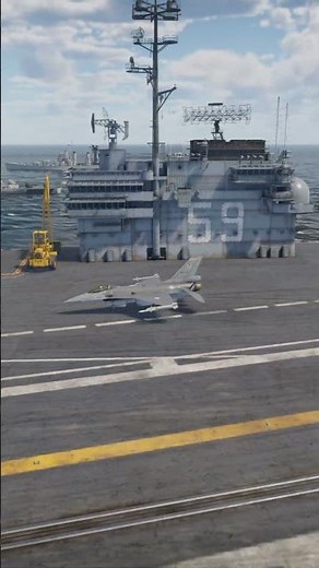 F-16 Fighter Jet Carrier Landing Fail