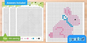 Easter Pixel Art Colouring Puzzle Pack