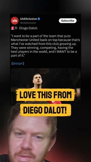 I love this from Diego Dalot? He loves Man Utd! Do you like Dalot? #mufc #manchesterunited