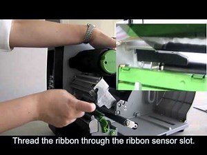 TSC TTP 2410M Pro loading ribbon