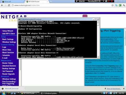 How to create a minecraft server PORT FORWARDING EASY