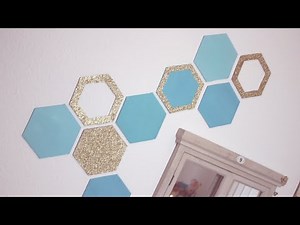 DIY: Honeycomb Wall Decor - Easy Recycling Home Decor Idea