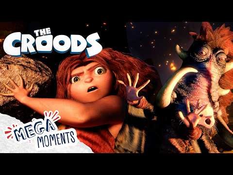 Eep Meets Guy! 🔥 | The Croods | Mega Moments