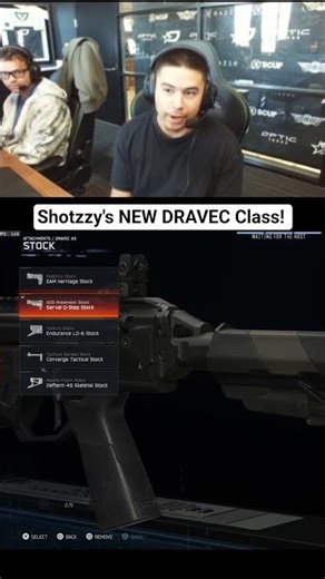 Shotzzy shows his new and updated DRAVEC class in Blackops7!