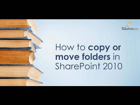 How to copy or move folders in SP2010