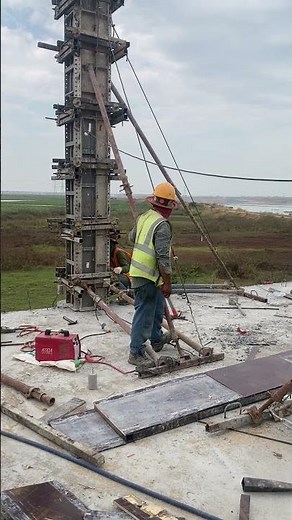 How to Install Column Formwork #construction #building #civilengineering #concrete #rebar