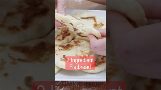 Super easy 2-ingredient flatbread recipe