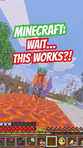 Minecraft Trick: Walk on Magma Blocks with Frost Walker Boots?!