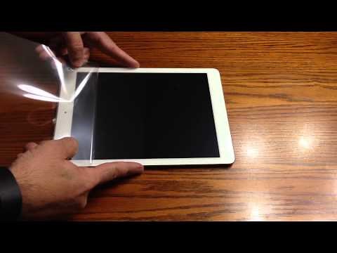 How to install a Bubble Free Screen Protector on your iPad Air from Spigen