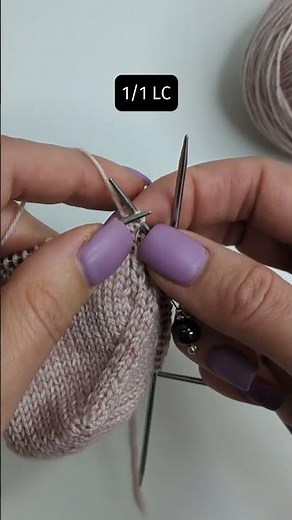 1/1 LC - mini knitting demo #knittingtutorials