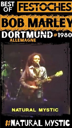 The King of REGGAE : BOB MARLEY live à Dortmund Allemagne en 1980 ! #natural mystic
