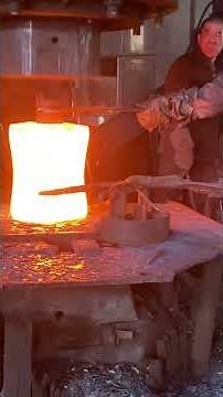 Inside the factory Hammering Molten Steel — The Most Satisfying Work Ever! #process #forging