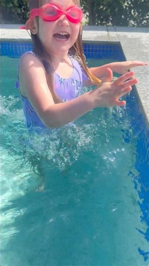 Diving to the bottom of the pool #swimming #pool #swim #waterbaby