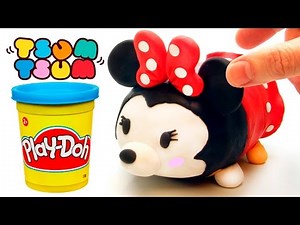 DibusYmas Minnie Mouse Tsum Tsum play doh stop motion claymation plastilina disney - Vengatoon