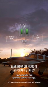 Remotely check your airplane’s fuel level ⛽ battery voltage 🔋 tach time ⏱ and more from your phone. 🚨 Get limited-time savings on GDL 60 with PlaneSync technology » http://ms.spr.ly/6182SdT4w | Garmin Aviation