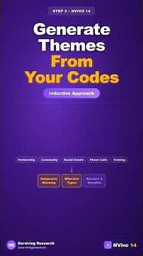 How to Generate Themes From Codes in NVivo #shorts