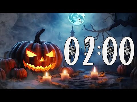 2 Minute Spooky Pumpkin Halloween Timer