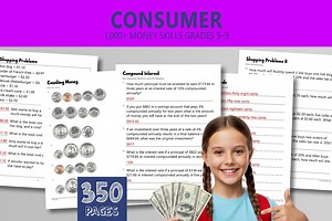 Consumer Math Worksheets: Money Skills, Interest, Wages (printable PDF) - Etsy Australia
