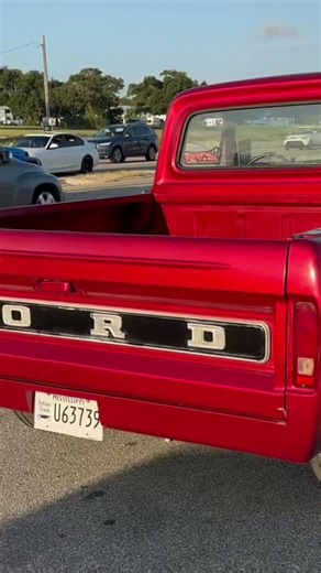 Classic Ford F100s Rolling the Coast at Sunset