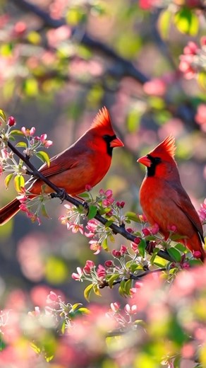 ⭐ “If spring softens, their love will rise.” 🌸💛🐦✨ #SpringSoftness #CardinalLove #MapleBlossoms #NestBuilding #SpringVibes #NatureRomance #BirdCouple #SoftLightMagic #WildlifeReels #AestheticNature #USAWildlife #TrendingNow #ViralReels #PetalSeason #NatureDreams | Cardinal Solitude