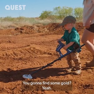 212K views · 3.4K reactions | Levi and Bridget bring their baby Sonny on his first day out gold hunting 凉 #AussieGoldHunters | Quest | Facebook