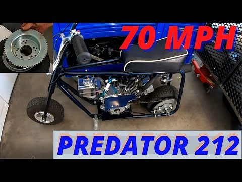 Minibike goes 70 MPH/Predator 212