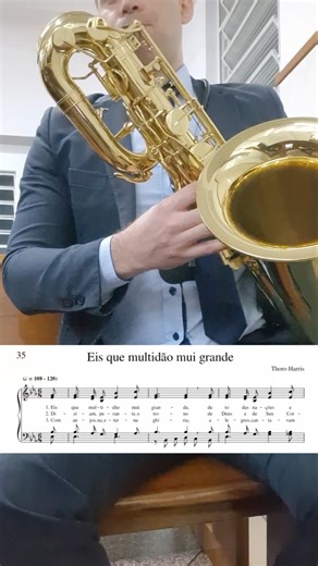 Hino 35 H5 / Sax barítono. #ensaioccb #ccbhinos #saxbaritonoccb