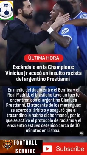 "¡Escándalo en la Champions! Vini Jr denuncia racismo de Prestianni"
