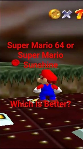 Super Mario 64 Vs Super Mario Sunshine Which Is Better? #supermario #mario64 #supermariosunshine