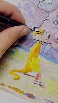 Inking Calvin and Hobbs