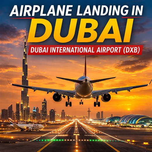 Golden approach: Landing in Dubai