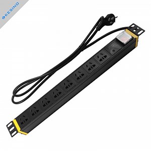 [Hot Item] Hot Selling Rack Mount Power Strip Surge Protector Hotel Socket Switch Power Distribution Equipment PDU Extension Socket