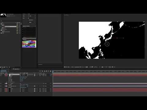AEチュートリアル - Plexusで作る世界地図ラインアニメーション