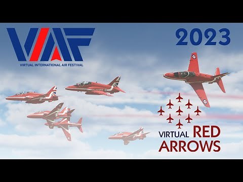 The Virtual Red Arrows at Virtual International Air Festival 2023