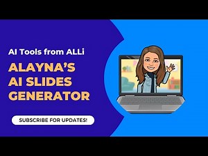 Free AI Slides Generator for Educators from Alayna