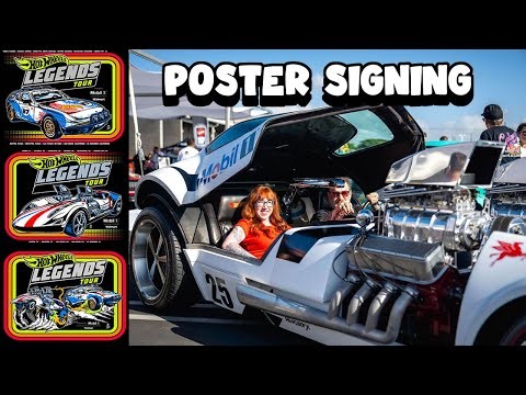 Hot Wheels Legends Tour 2025 poster signing and our LA trip!